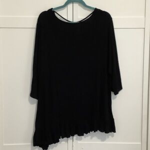 Chic Black Women's Tunic Top